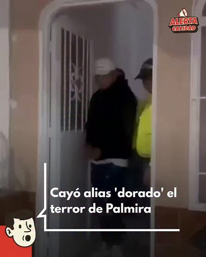 #PALMIRA En desarrollo de la megatoma realizada en el municipio de Palmira, unidades de la Seccional de Investigación Criminal en coordinación con la Fiscalía General de la Nación efectuaron un allanamiento y registro que permitió la captura por orden judicial del ciudadano Cristian Dario Dorado Hernández, conocido con el alias “Dorado”, requerido por los delitos de Homicidio Agravado, Hurto Agravado y Calificado, y Fabricación, Porte o Tenencia de Armas de Fuego, Partes o Municiones. De acuerdo