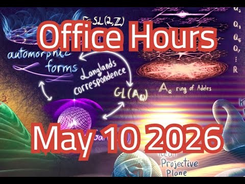 Perverse sheaves and chatting with Chat | Office Hours | May 10 2026