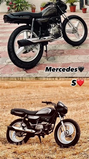 Splendor bike alloy wheel 🔥 Mercedes vs S 💥🦅 #splendor #tyer #alloywheel #desi #modified #shorts #yt