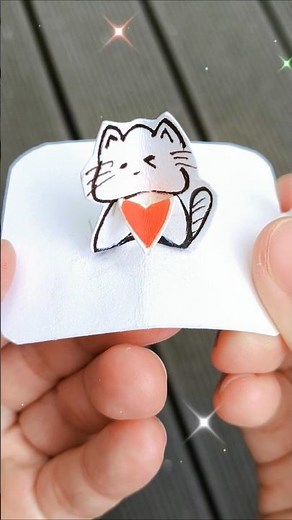 Cute Cat Pop Up Card| Easy Paper Craft| Cute Cat DIY