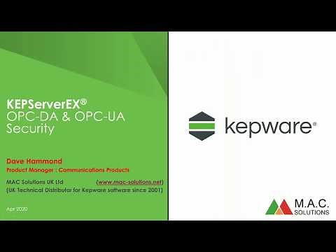 Kepware OPC - OPC DA, OPC UA & Security