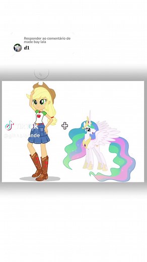 Celestia x Applejack Fusion MLP Edit