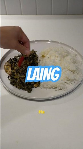 Laing. How to cook dat one and sing like dat like dat #philippines #recipe #laing
