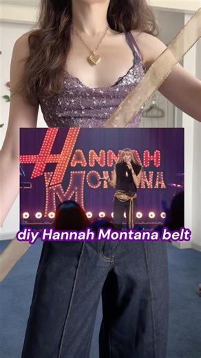 diy Hannah Montana belt 💜⭐️🎤