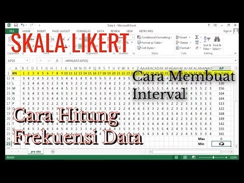 CARA MENGOLAH DATA - SKALA LIKERT - INTERVAL