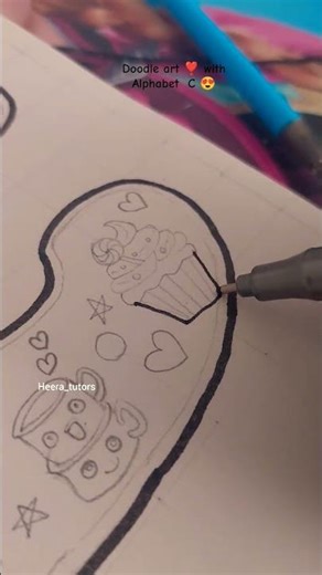 chikiri chikkiri😍 #doodle #art #drawing #alphabet #shorts #trending