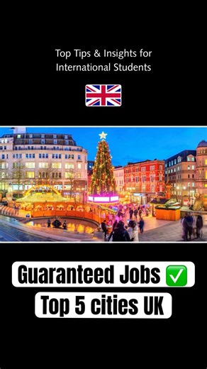 Top 5 Cities in the UK for Part-time Jobs during January Intake 🇬🇧 #ukjobs #internationalstudents