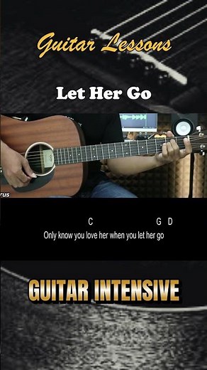 Let Her Go - Passenger | EASY Guitar Tutorial with Chords / Lyrics