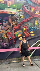 @ladypinknyc’s stunning new mural has arrived on the walls of MoMA PS1! Pink has a long history in Queens, and her mural pays homage to our intersection on Jackson Ave, including the celebrated and contested showcase of 90’s and 00’s graffiti, 5Pointz. Pink was one of the few women embraced by the graffiti scene at that time, and we’re honored to have an icon of the craft grace our walls. She also got her start at PS1: in 1981, her earliest canvases were exhibited in the exhibition “New York/New