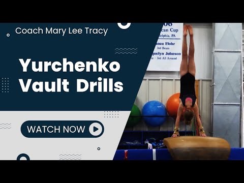 Yurchenko Vault Drills - Somersaults Over Table - Coach Mary Lee Tracy