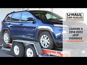 Loading a 2014-2023 Jeep Cherokee Onto a U-Haul Car Hauler