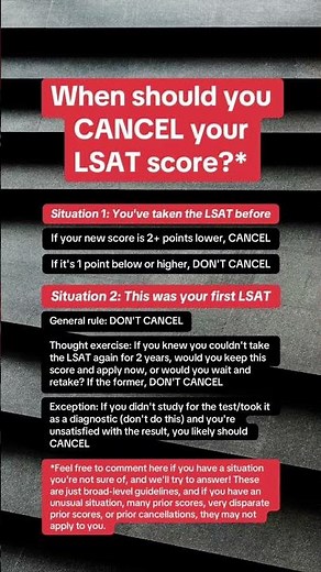 When Should You Cancel Your LSAT Score?