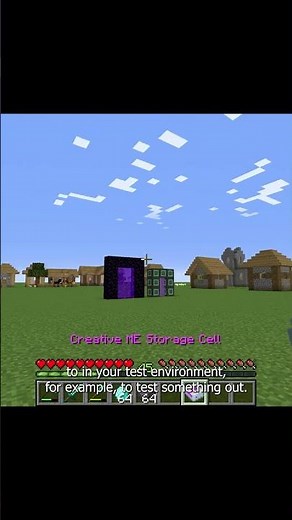 Unlimited Items through the Creative ME Storage Cell Minecraft Modded #shorts #minecraft
