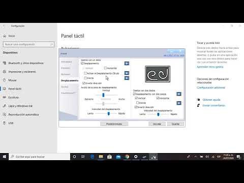 como configurar el touchpad de una laptop en windows 10