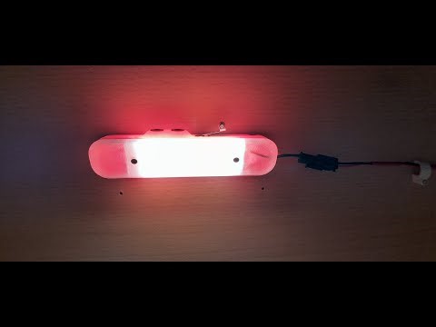 3D Printed Filament LED lights - video instruction