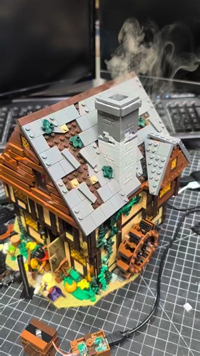 @rustydustybricks on Instagram: "Mist effects on the CHEAP! #legotipsandtricks #legohacks #hocuspocus #legomist #legotips"