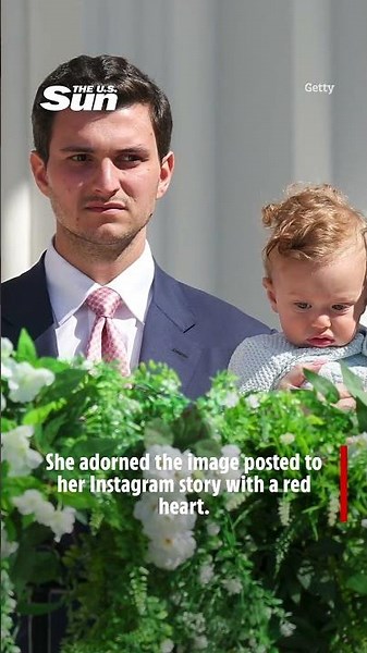 Kai Trump shares adorable pic with baby cousin 👶 #trump #whitehouse #donaldtrump