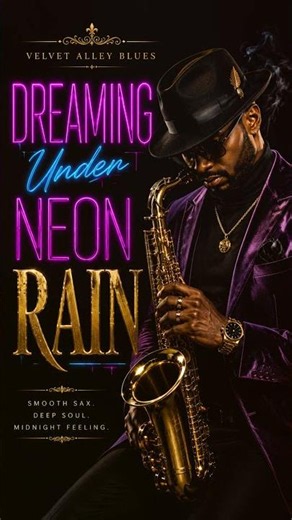 🌙 Dreaming Under Neon Rain | Relaxing Smooth Jazz & Blues | Velvet Alley Blues #music #relaxing