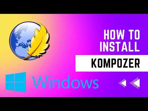 How to Install Kompozer in Windows
