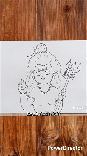 Lord Shiva Easy Pencil Drawing | Bholenath Ji Sketch
