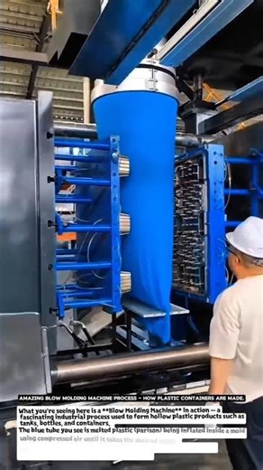 Amazing Blow Molding Machine Process – How Plastic Containers Are Made (Educational Video).