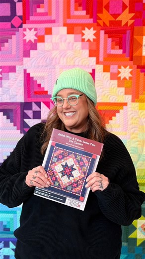 Amish with a Twist! 🤩💖✨ Happy Tuesday! My name is Tula and I can’t wait any longer to show you my version of “Amish with a Twist” quilt that I just finished up! This quilt pattern written by the very talented @nancyrink is fantastic!👏🏻 Stay til the very end of the video if you want to see me “hardlaunch” my new long arm quilter, Irene De Lay of @happyfunquilts! Irene was recommended to me by @angelafmq herself and our new partnership is already off to an amazing start! 🥳💖✨ fabric: Tula Pin