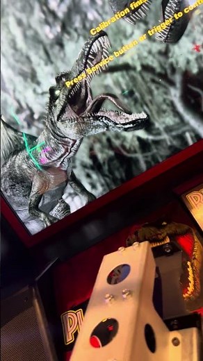 Raw Thrills Jurrassic Park Arcade Machine Faulty Gun