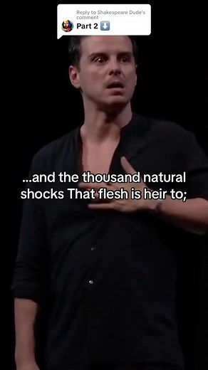 Replying to @Shakespeare Dude PART 2. Andrew Scott as Hamlet in the 2017 production of Hamlet at the Almeida Theatre in London. #AndrewScott #Hamlet #AlmeidaTheatre #London #Shakespeare #TheatreProduction #ClassicPlay #StagePerformance #theatre #theater #shakespearetiktok #shakespearetok #theatretiktok #theatretok