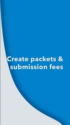 Create packets & submission fees