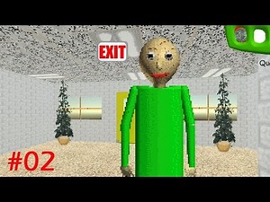 Baldi's Basics in Education and Learning ENDING Playthrough Gameplay Part2 (Free indie horror Game)