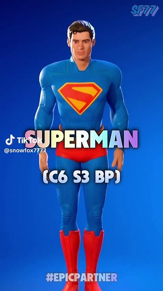 Fortnite Superman Skin Showcase in 4K - 포트나이트 슈퍼맨 스킨 리뷰