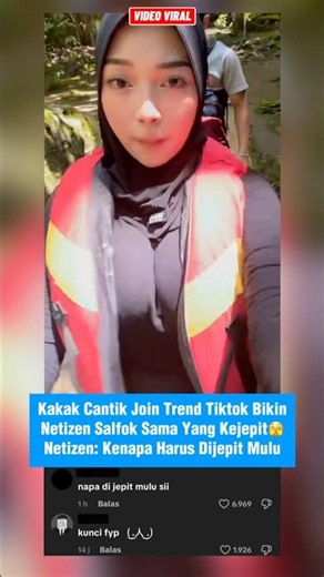Cewek cantik join trend netizen malah salfok sama yang kejepit #cewekcantik #jointrend #trendtiktok