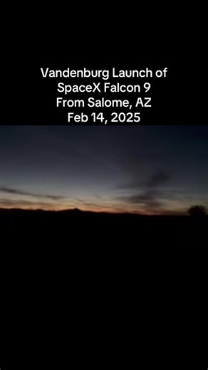 A SpaceX Falcon 9 lifted off from Vandenberg Space Force Base in California tonight, carrying another batch of Starlink satellites into low Earth orbit. The reusable booster thundered southward along the coast, creating a bright plume visible across much of Southern California as it climbed toward space. This mission continues SpaceX’s rapid launch cadence from the West Coast, expanding the Starlink network and showcasing the company’s now‑routine precision in both ascent and booster recovery. #
