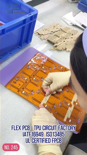 Flex PCB products manually attach PSA. #electronic #pcb #pcba