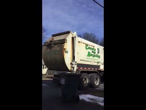County Waste and Recycling picking up Garbage