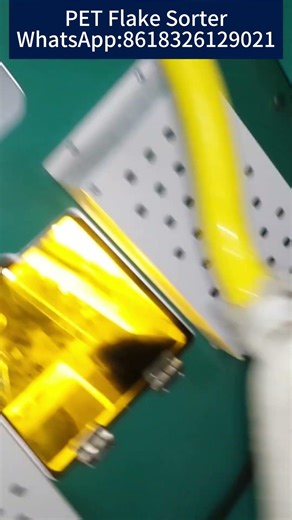 PET Flake Sorter#plasticrecycling #plasticrecyclingmachine #recycling #colorsorter WA:8618326129021