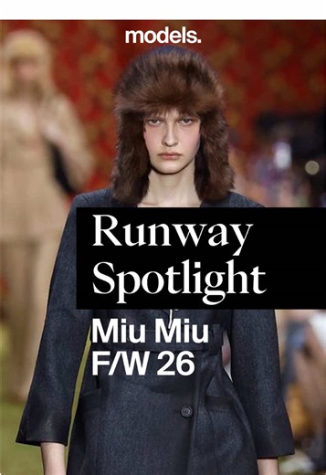 #MiuMiu unveiled its Fall/Winter 2026 collection on the final day of Paris Fashion Week. Models.com highlights the standout faces from this Ashley Brokaw casting, from exciting debuts to the return of iconic supers. Tap the link in bio to see the full casting and collection. #modelsdotcom #PFW #tiktokfashion