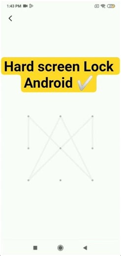 Hard pattern lock ☑💀💀💀