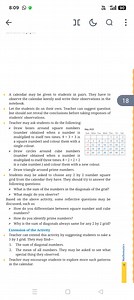 Calendar Number Patterns ActivityA calendar may be given to s... | Filo