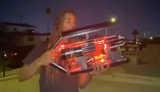 The Government Would Like To Have A Word: Young Man Creates A Crazy Weapon From Car Parts And Scrap Metal!