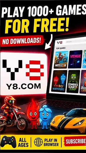 🎮 Play Thousands of Games for FREE on Y8! #shorts