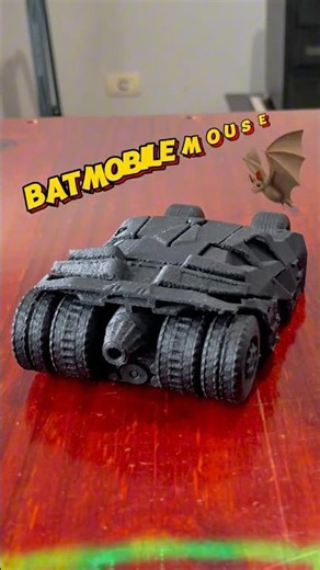 Batmobile Mouse 3D Printed 🦇 A5MPRO #flashforge #impresora3d #batimovil #batmobile #mouse #pc