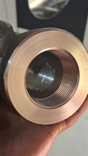 threaded forging tee | #cnc #viralshorts #vmc