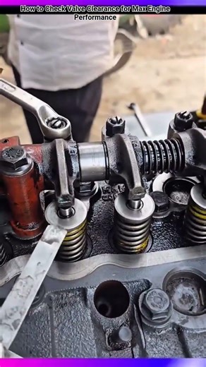 How to Check Valve Clearance for Max Engine Performance #shorts #mechanic #automobile