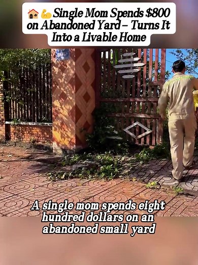 Single Mom Restores Abandoned Yard for $800