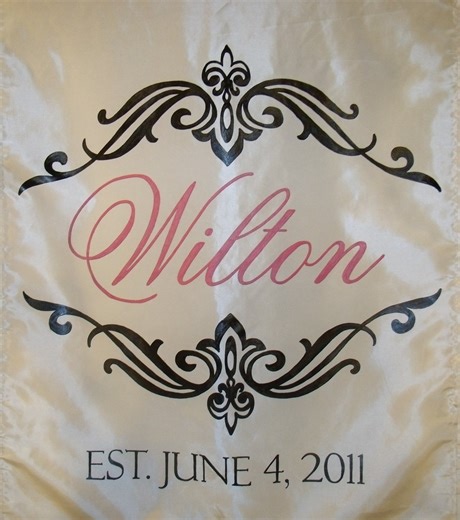 Custom Wedding Table Runner: Personalized Monogram Backdrop Reception Shower Decor - Etsy