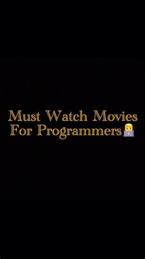 Every Programmer Should Watch These Movies 🎬💻 #coding #programming