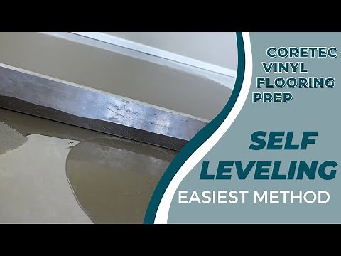 SELF-LEVELING WITH A SCREED USING MAPEI, CORTEC VINLY INSTALLATION, HOW TO SELF-LEVEL, EASY METHOD