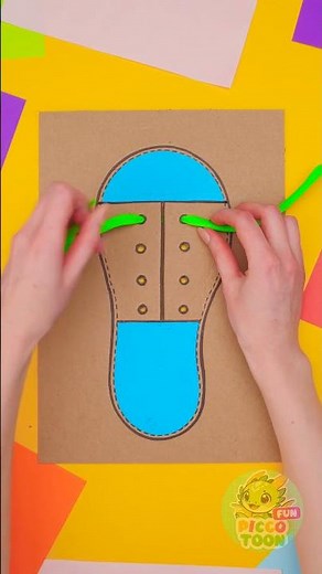 Hey Kids! 😊 Let's Learn to Tie Our Shoes the Easy Way! 👟🎀 #goodhabits #mannersforkids #kidsvideo