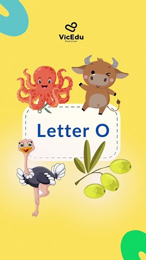 Letter O octopus ox ostrich olive #duetenglish ##tienganhchobe